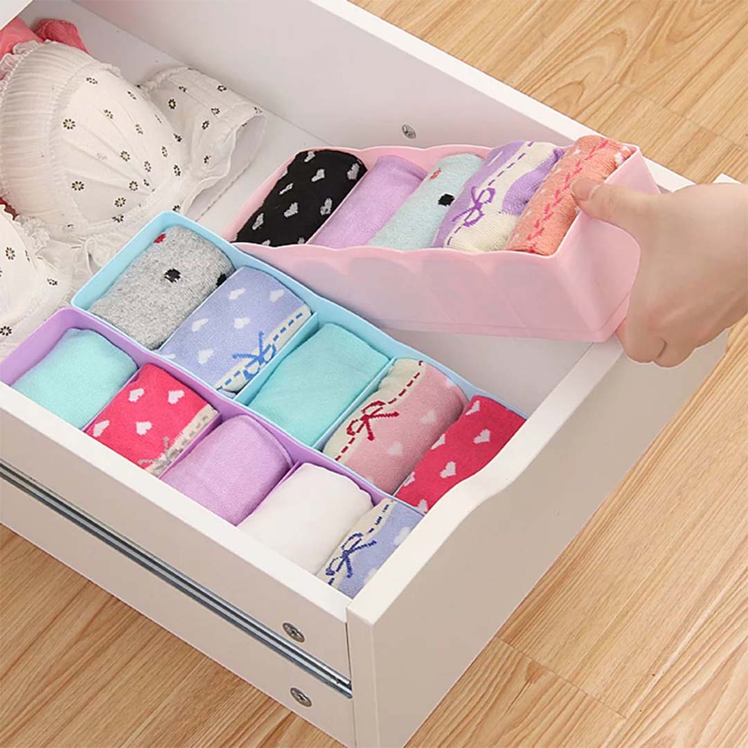 Adjustable Drawer Separator & Plastic DIY Divider Clapboard Organizer