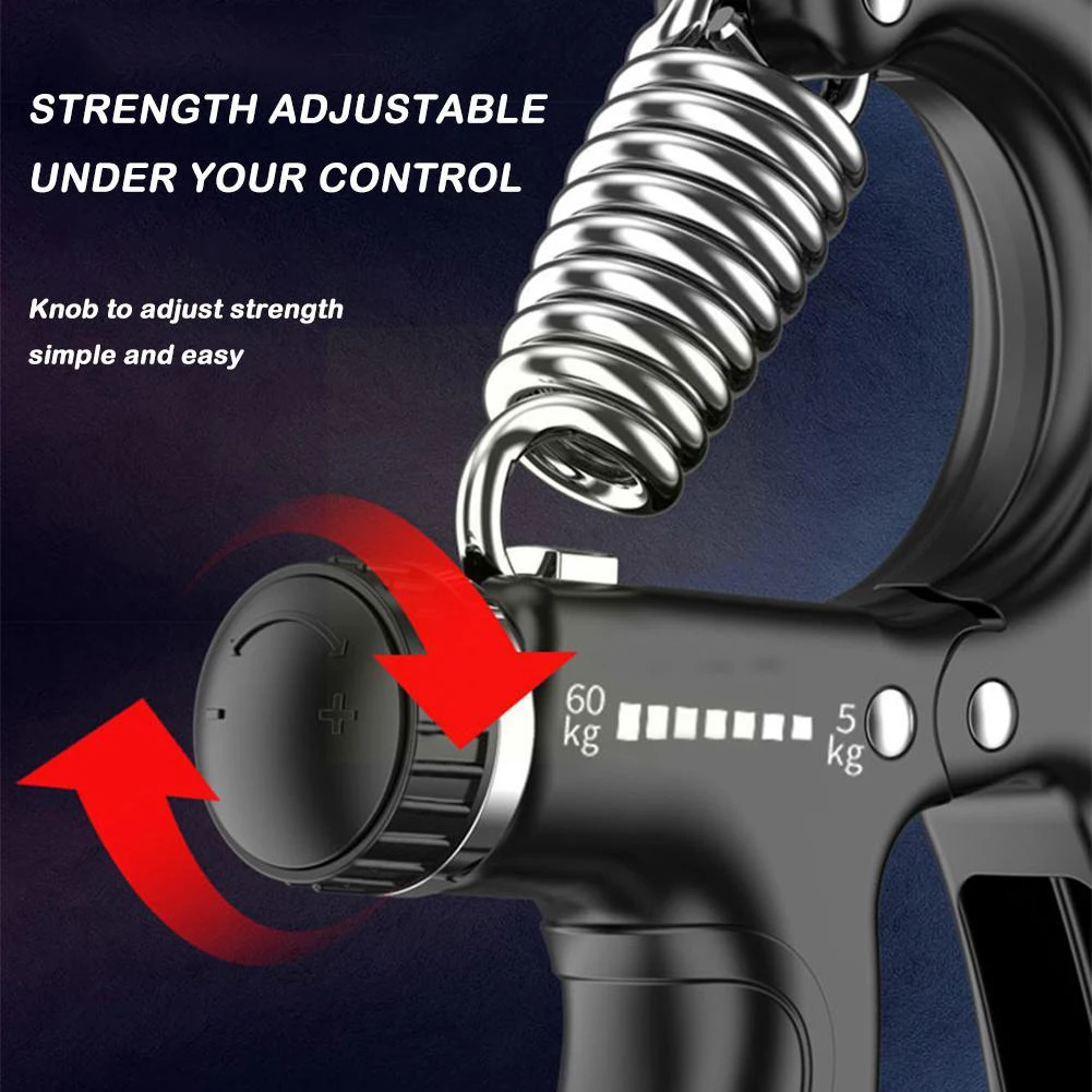 Adjustable Hand Gripper with Counter Forearm & Wrist Trainer